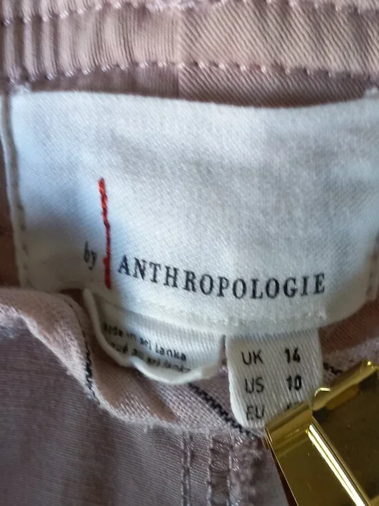 ANTHROPOLOGIE dusty rose twill jogger pants - Picture 10 of 11